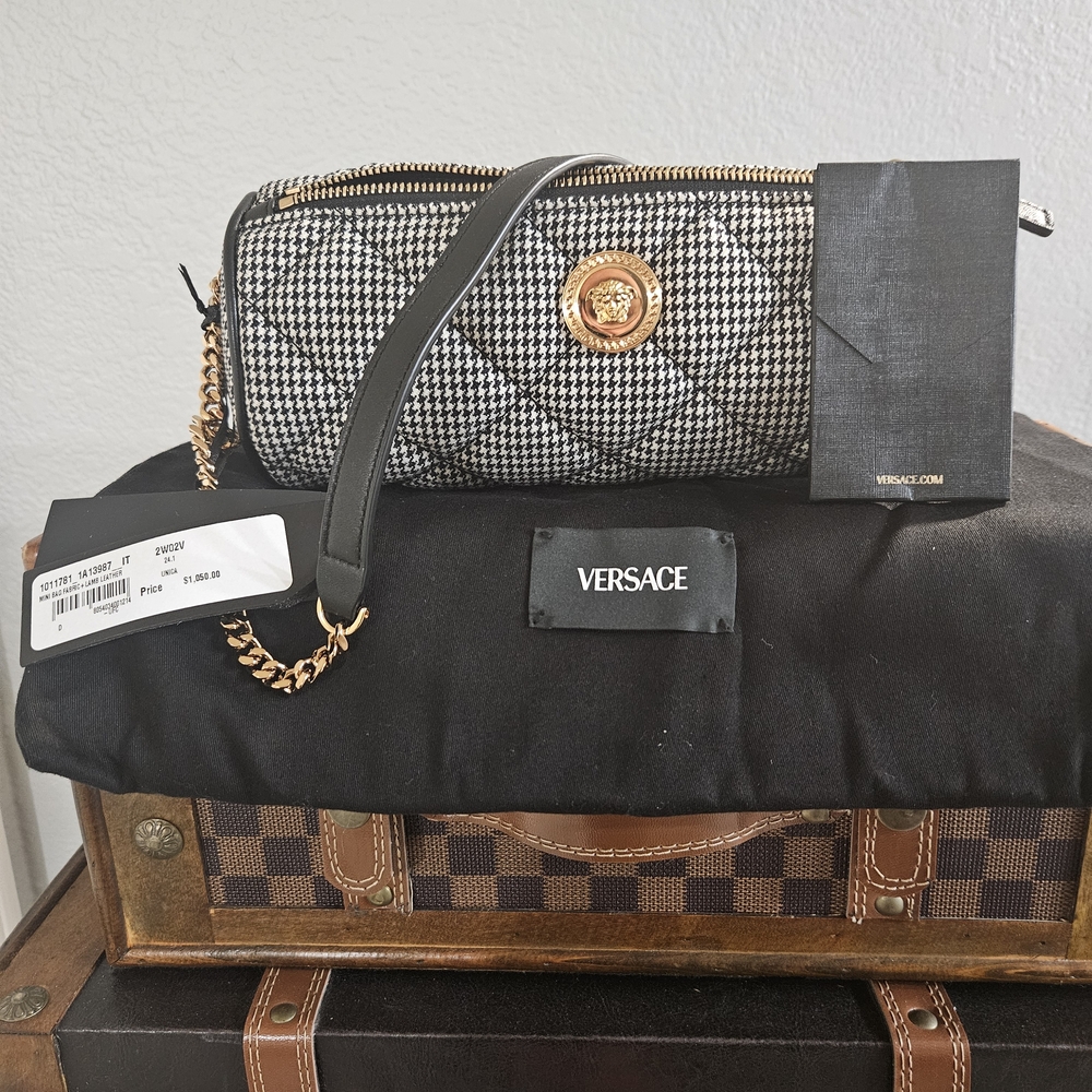 Versace Black and White Women's Bag